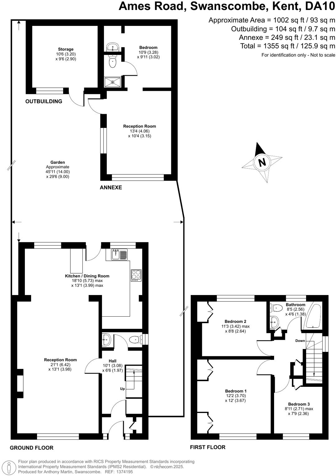 Ames Road, Swanscombe, Kent, DA10 floorplan