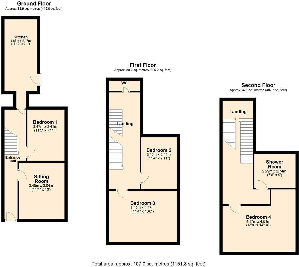 Victoria Street, Exeter floorplan