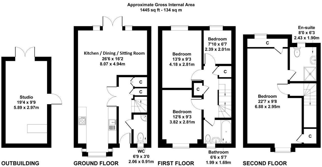 Sandown Crescent, Corsham, Wiltshire, SN13 0EW floorplan