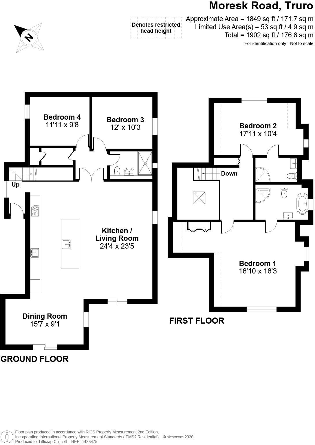City of Truro, Cornwall floorplan
