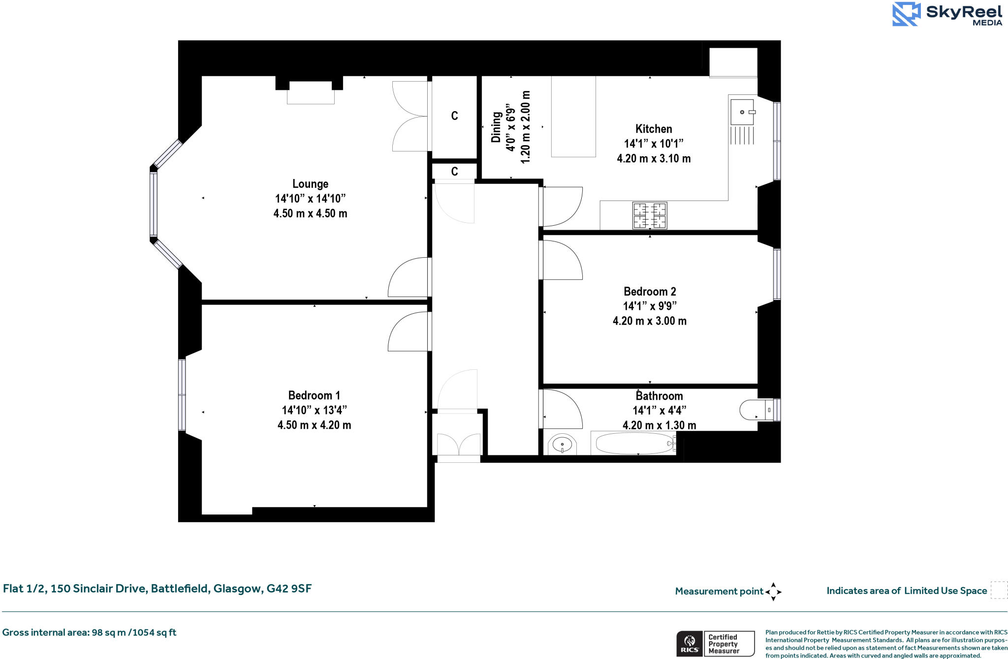 Sinclair Drive, Battlefield, Glasgow floorplan