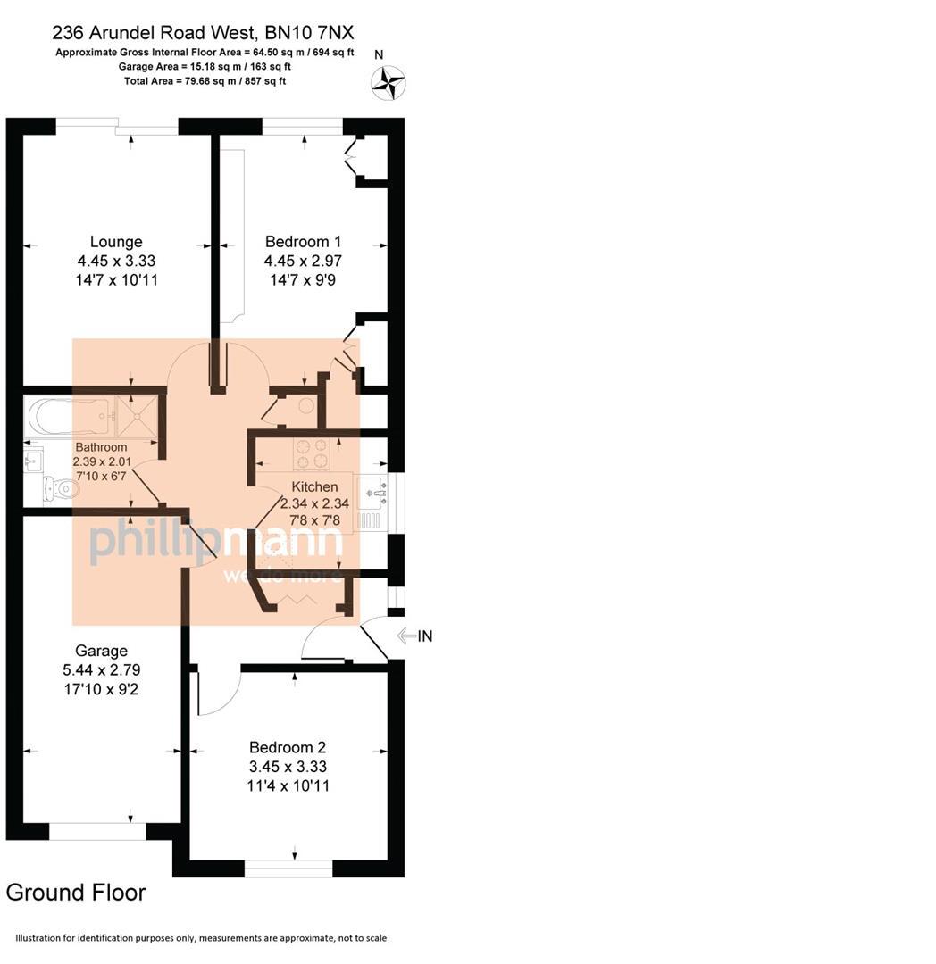 Arundel Road West, Peacehaven floorplan