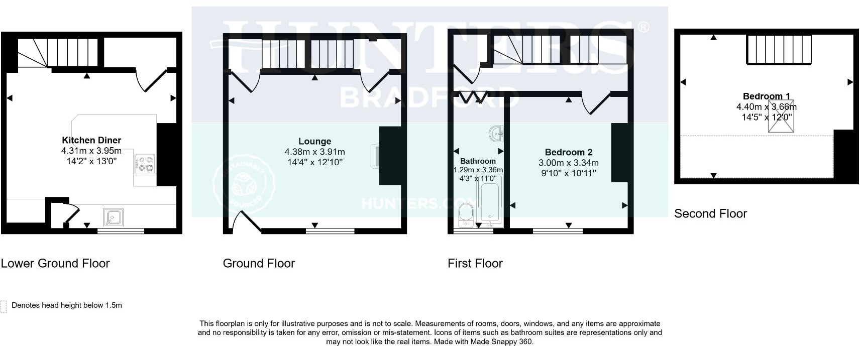 Grape Street Allerton, Bradford, BD15 7RE floorplan