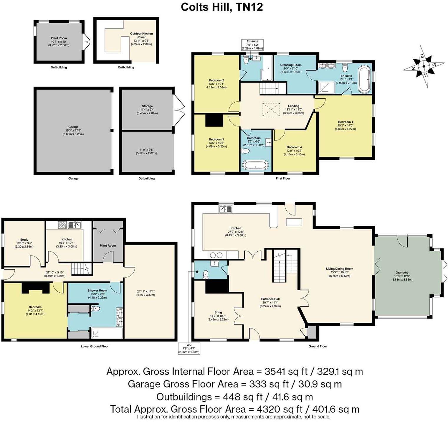 Colts Hill, Five Oak Green, TN12 floorplan