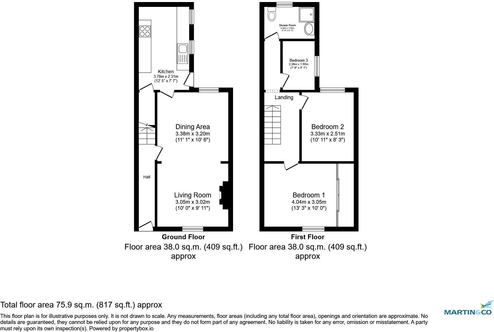 Dean Street, Bedford, Bedfordshire, MK40 3EQ floorplan