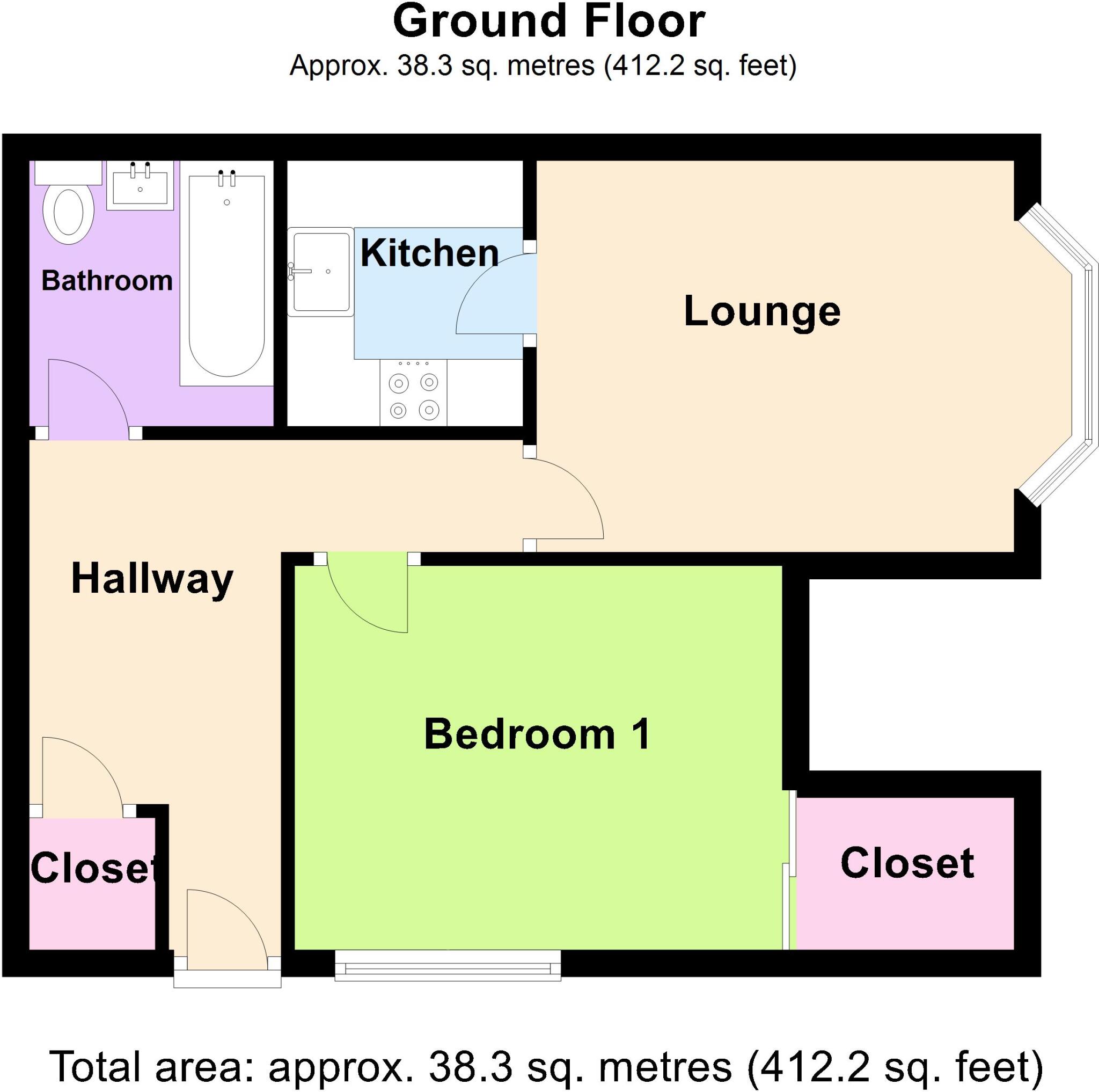 AVAILABLE WITH NO DEPOSIT Elphinstone Road Southsea PO5 floorplan