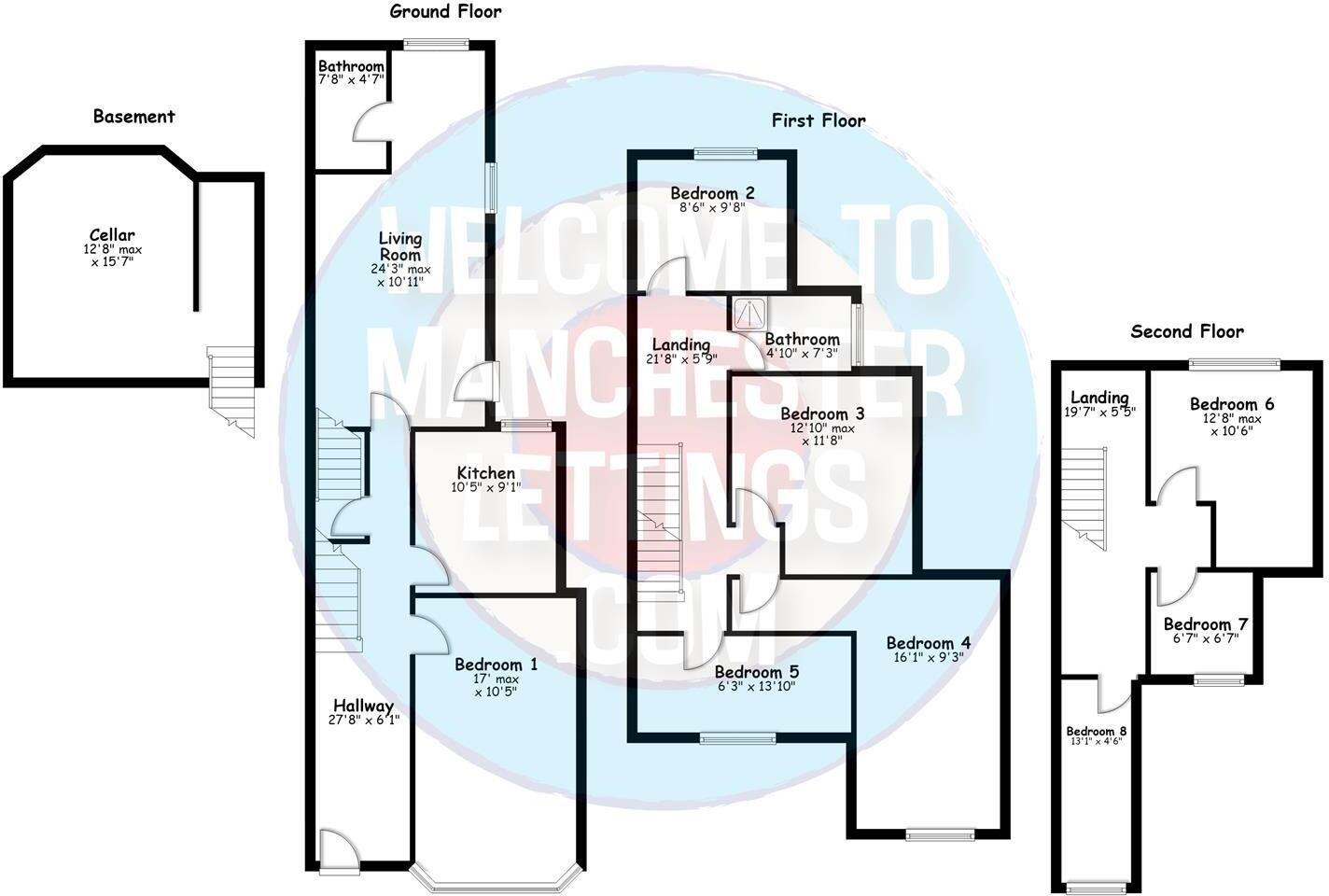 Booth Avenue Manchester, M14 6RB floorplan
