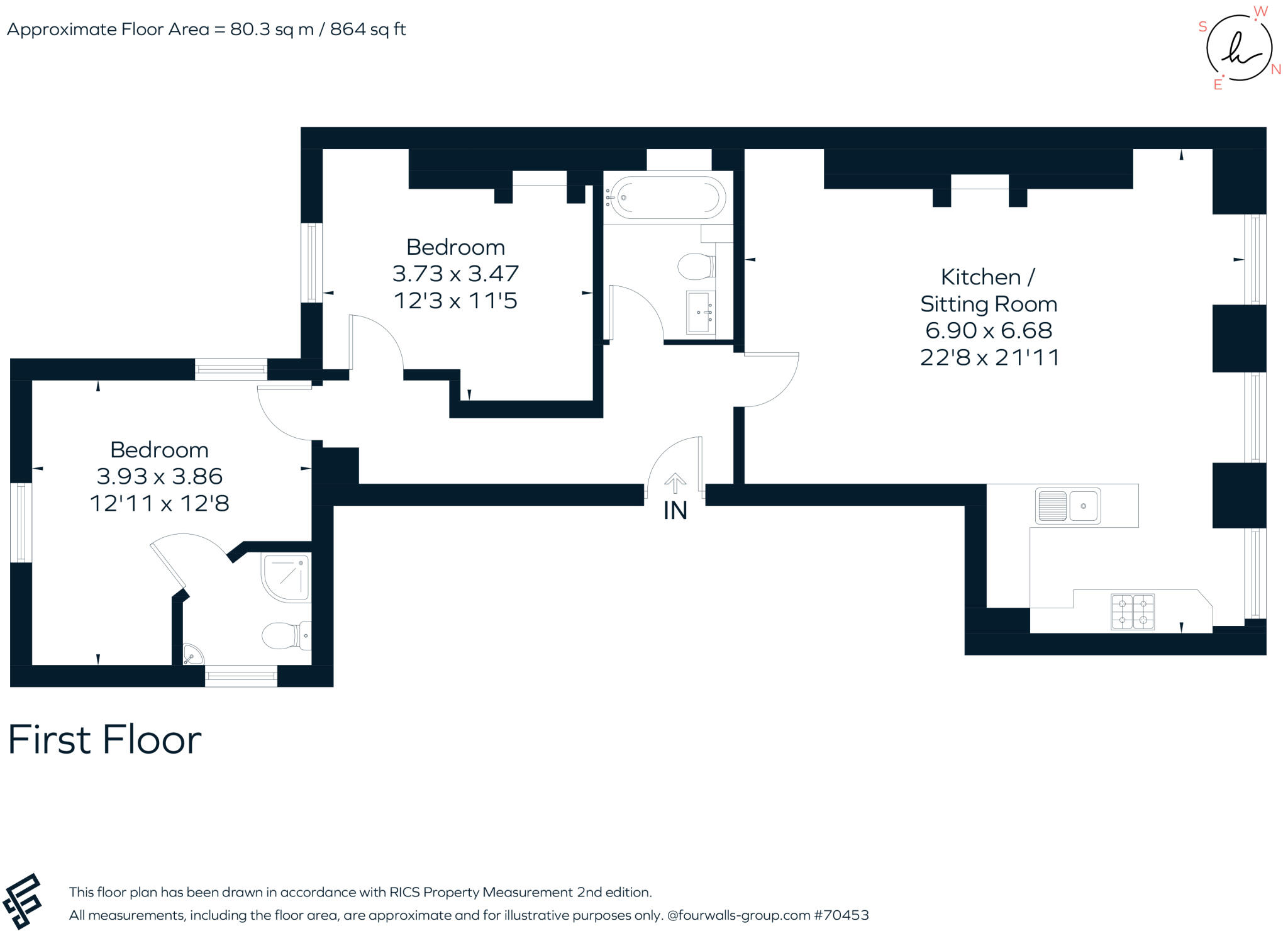 Great Pulteney Street Bath BA2 floorplan