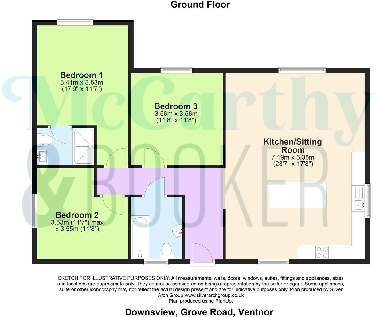 Grove Road, Ventnor floorplan
