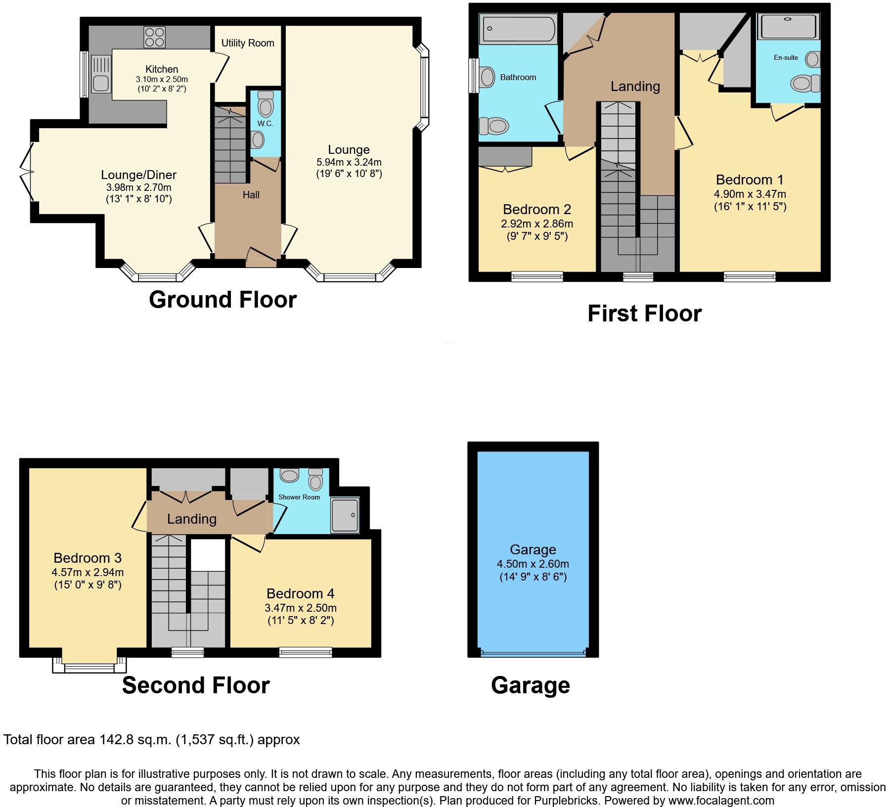 The Bower, Kempston, Bedford, MK42 floorplan