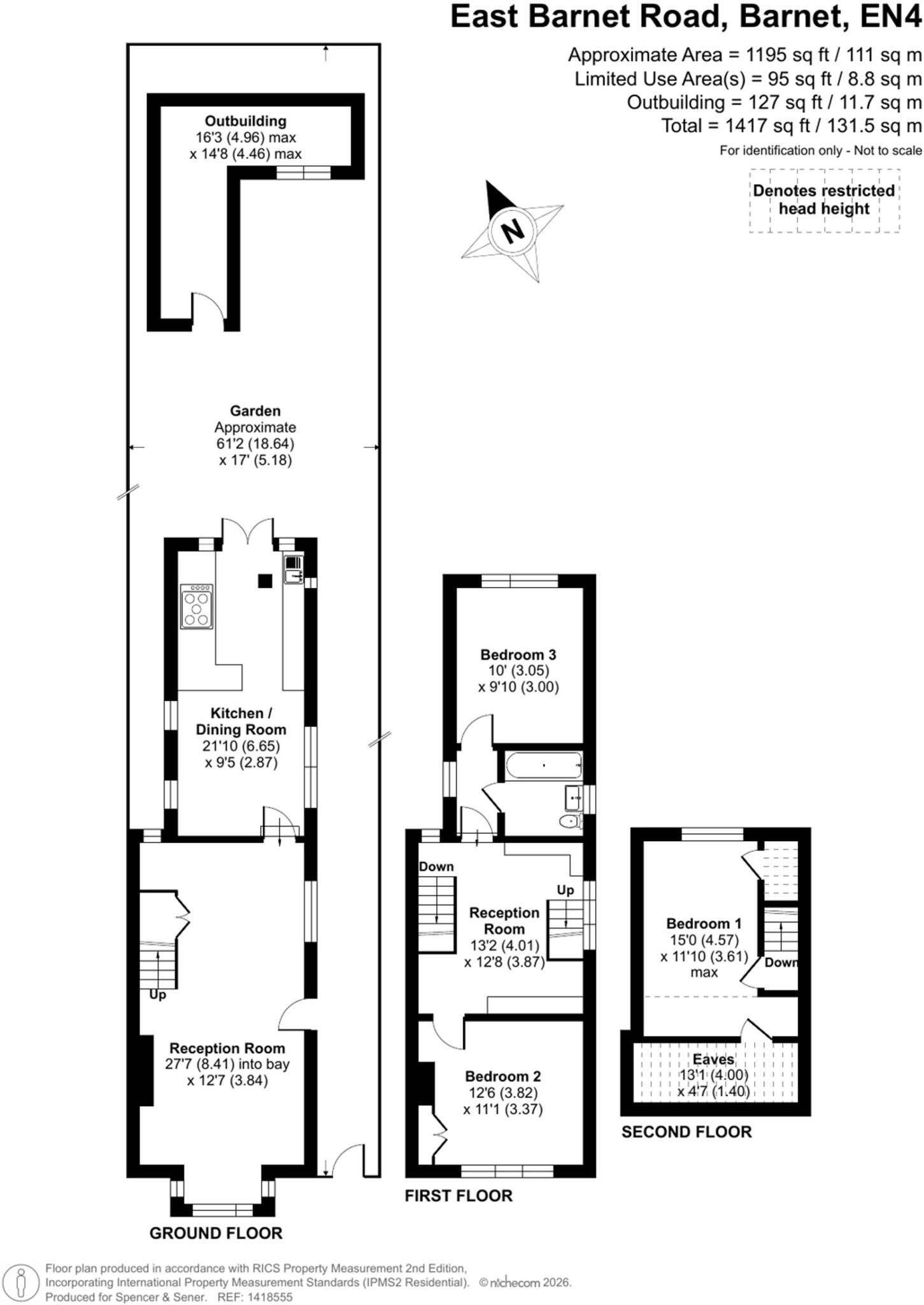 East Barnet Road, Barnet, EN4 floorplan
