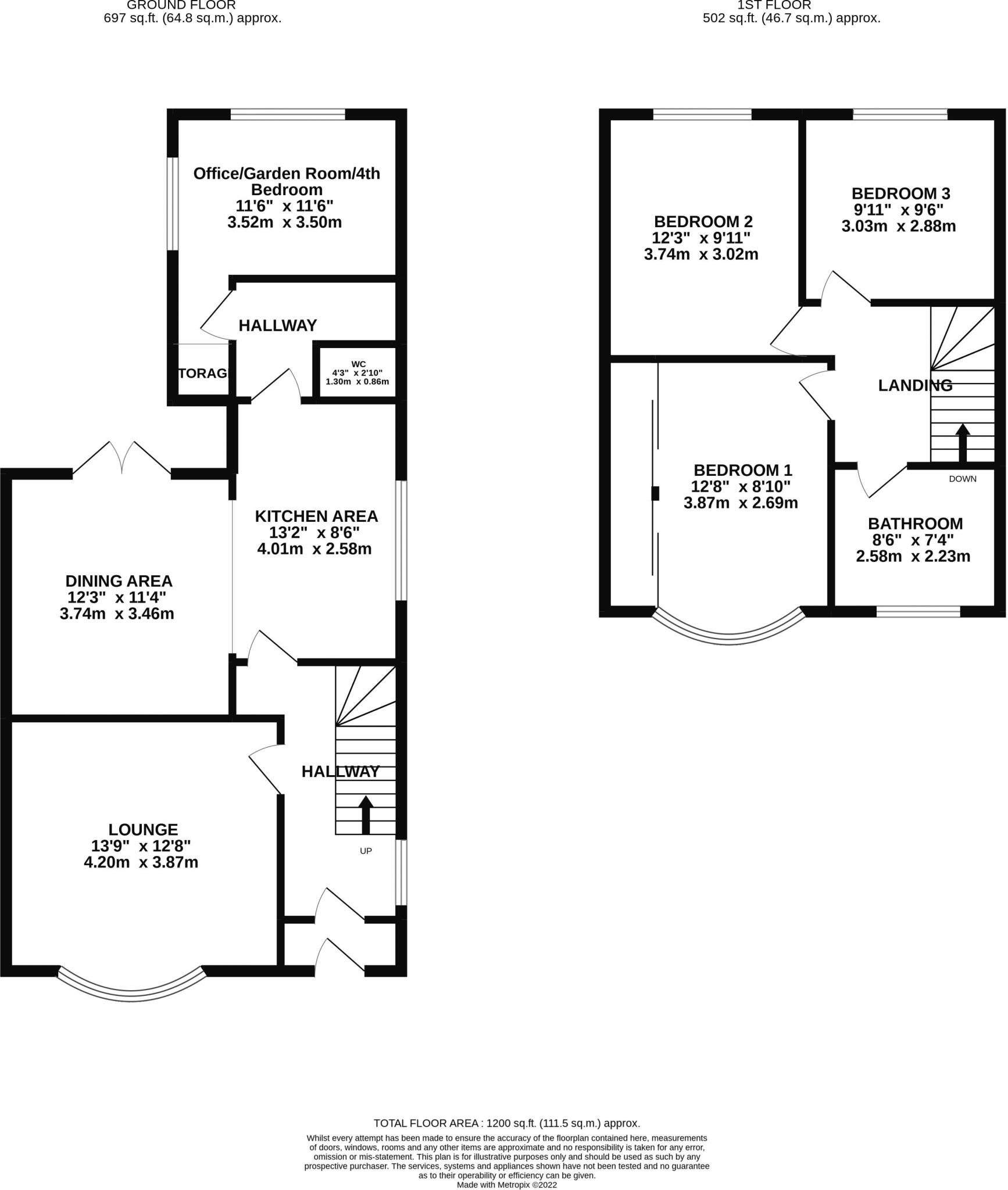 Locking Moor Road, Milton - 4 GOOD SIZED BEDS  floorplan