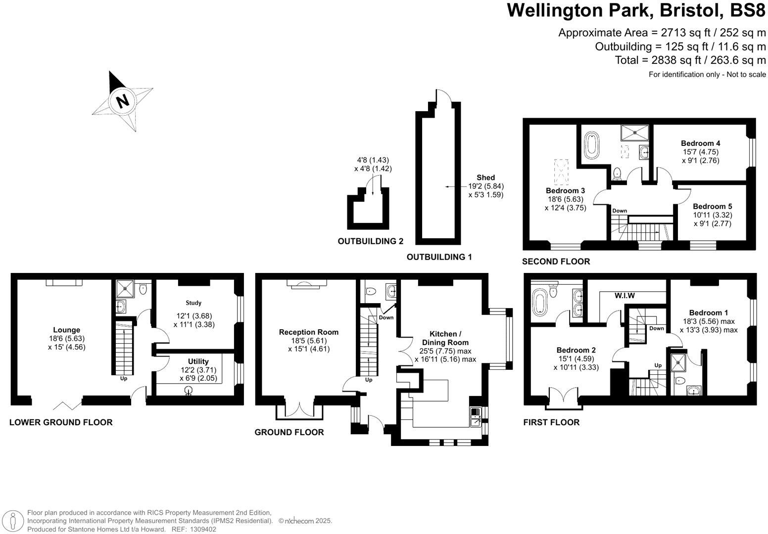 Wellington Park, Clifton, BS8 floorplan