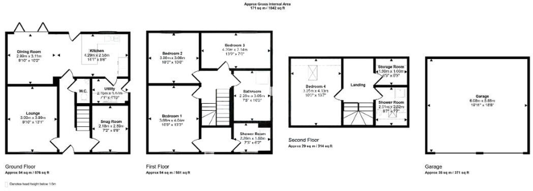 Loach Field Close, Hurst Green, Clitheroe floorplan
