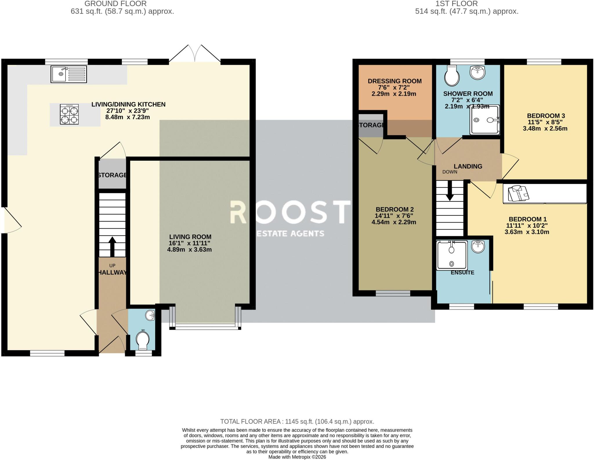 Buttercup Court, Healing floorplan