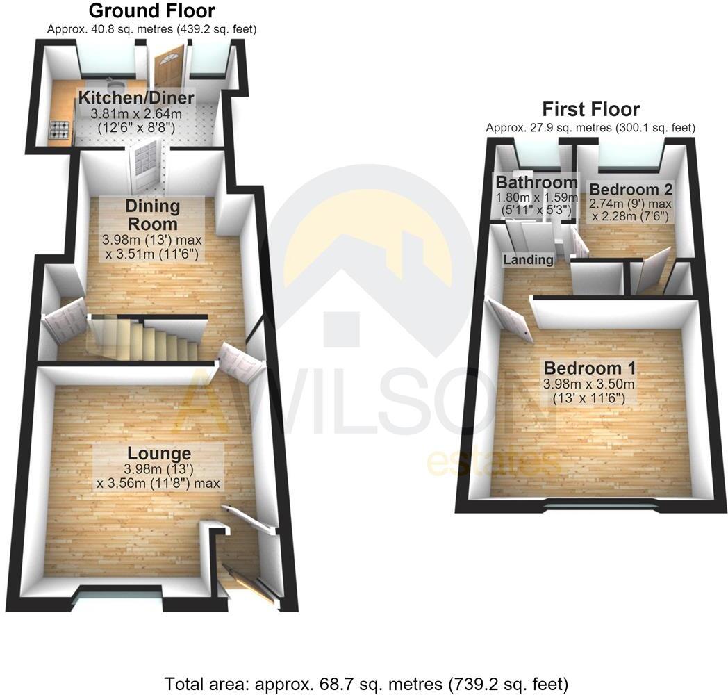 Minto Street, Ashton-Under-Lyne floorplan