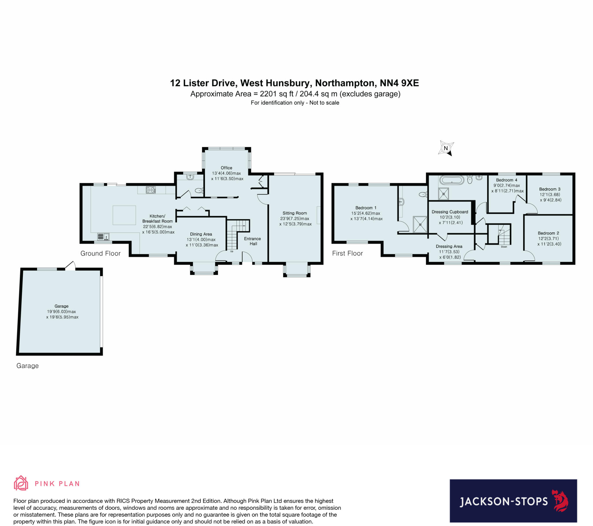 Lister Drive, West Hunsbury, Northampton, Northamptonshire, NN4 floorplan
