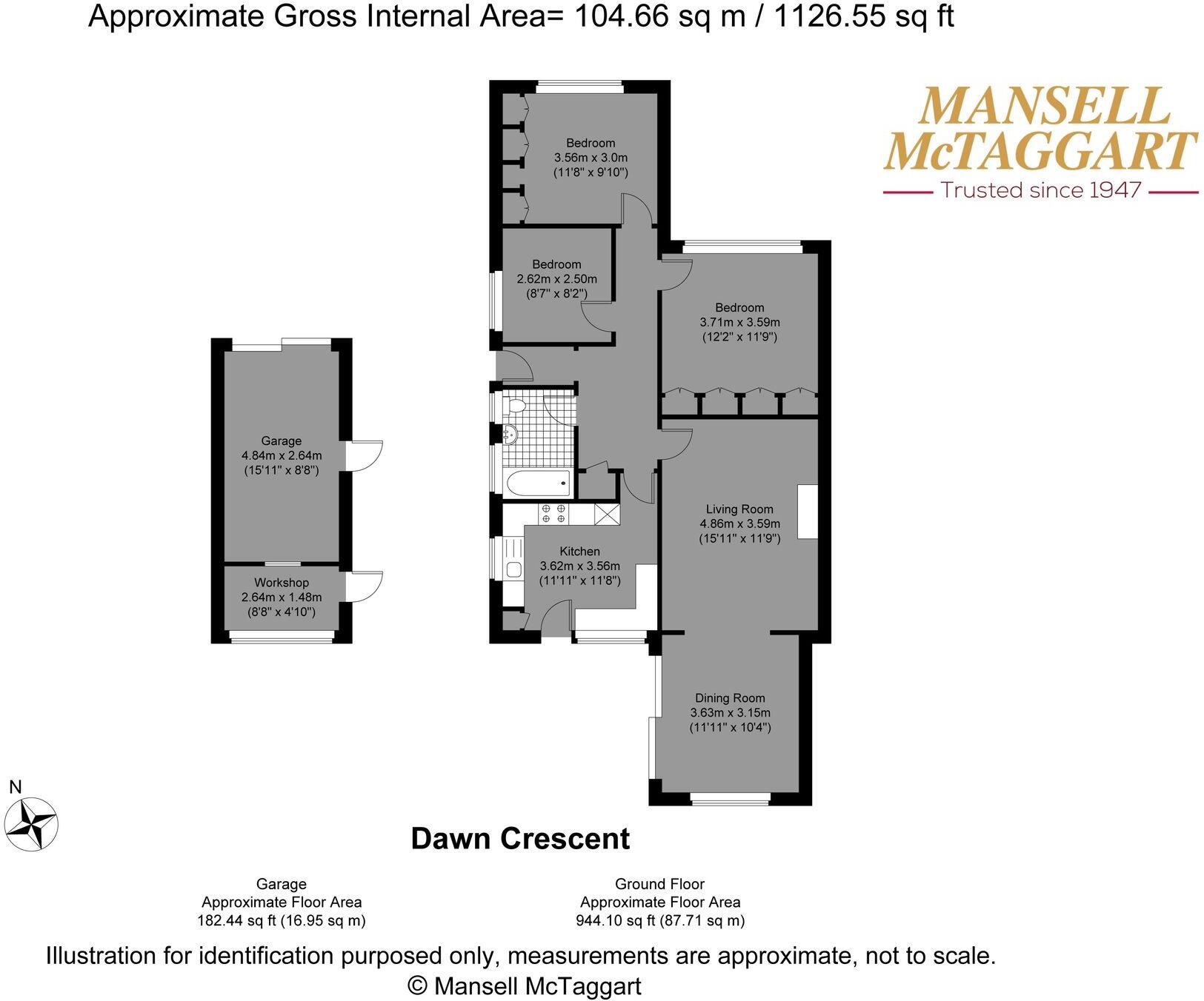Dawn Crescent, Upper Beeding, BN44 floorplan