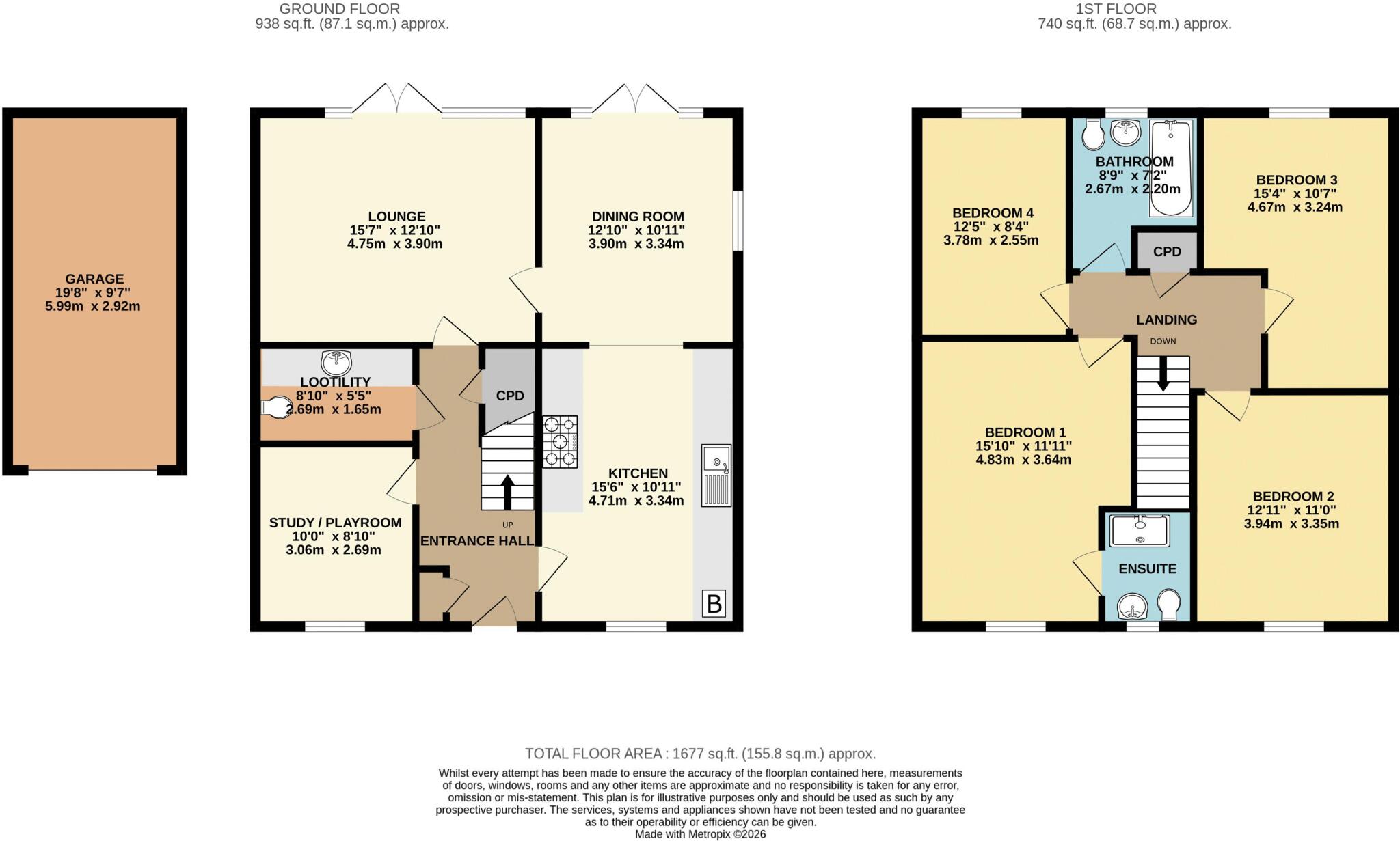 Frank Ford Close, Saxilby, Lincoln floorplan