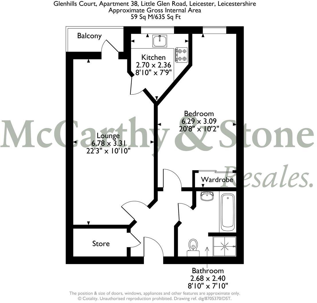 Glenhills Court, Little Glen Road, Glen Parva, Leicester floorplan