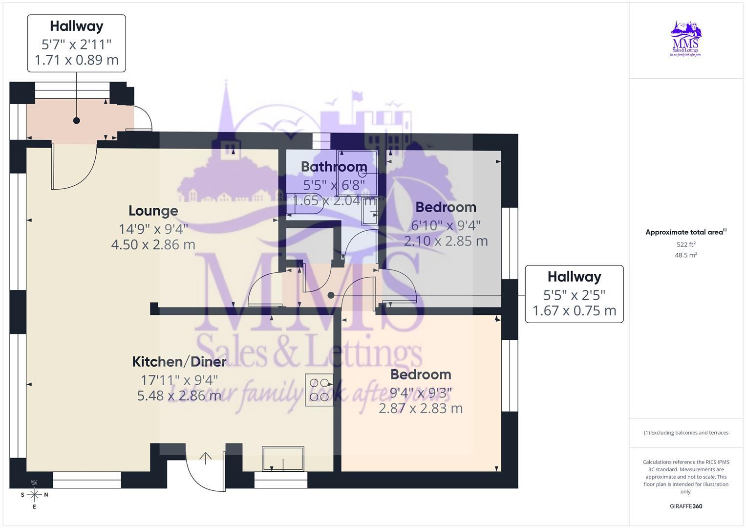 Oak Road, Vicarage Lane, Hoo floorplan