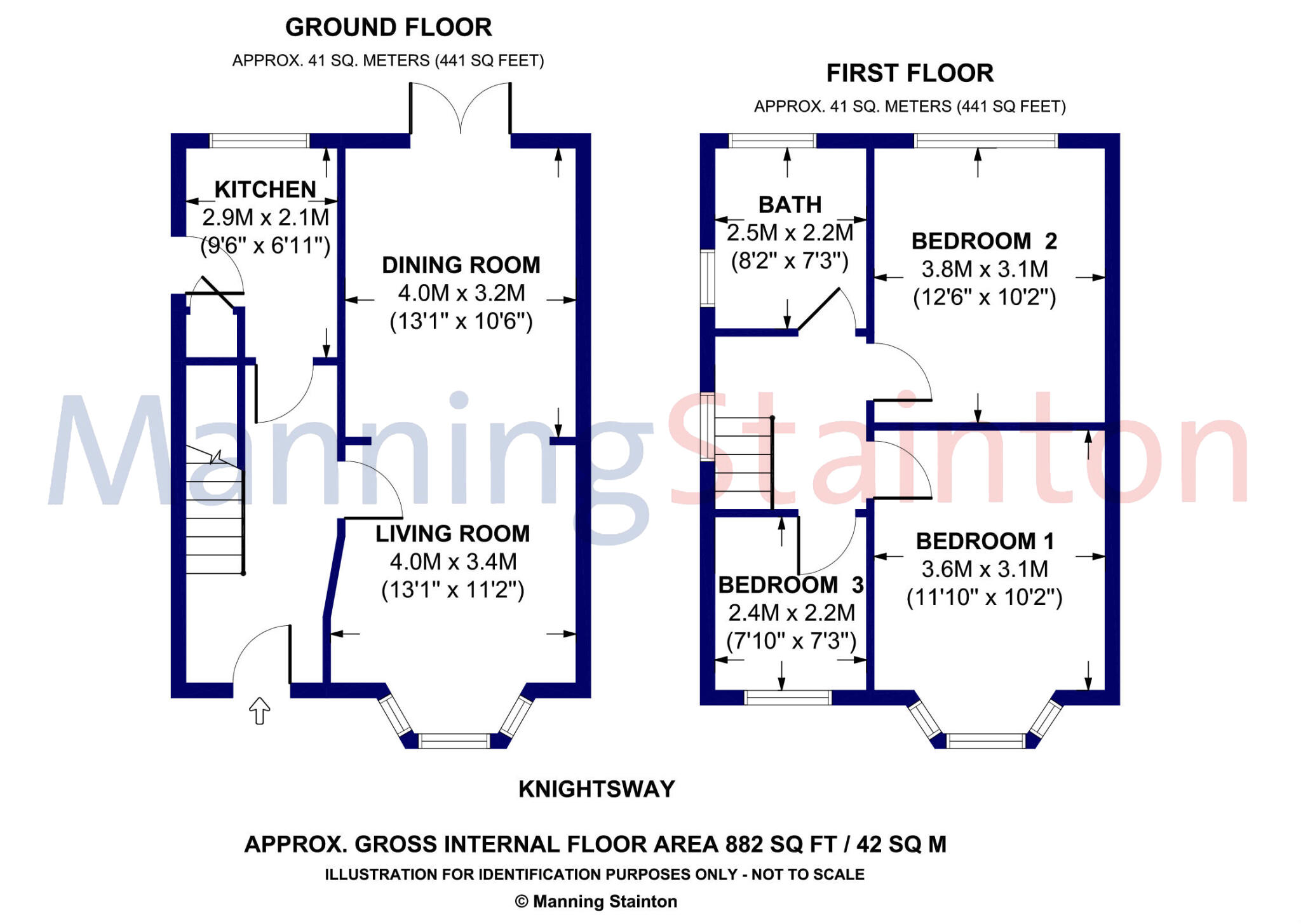 Knightsway, Garforth, Leeds, West Yorkshire floorplan
