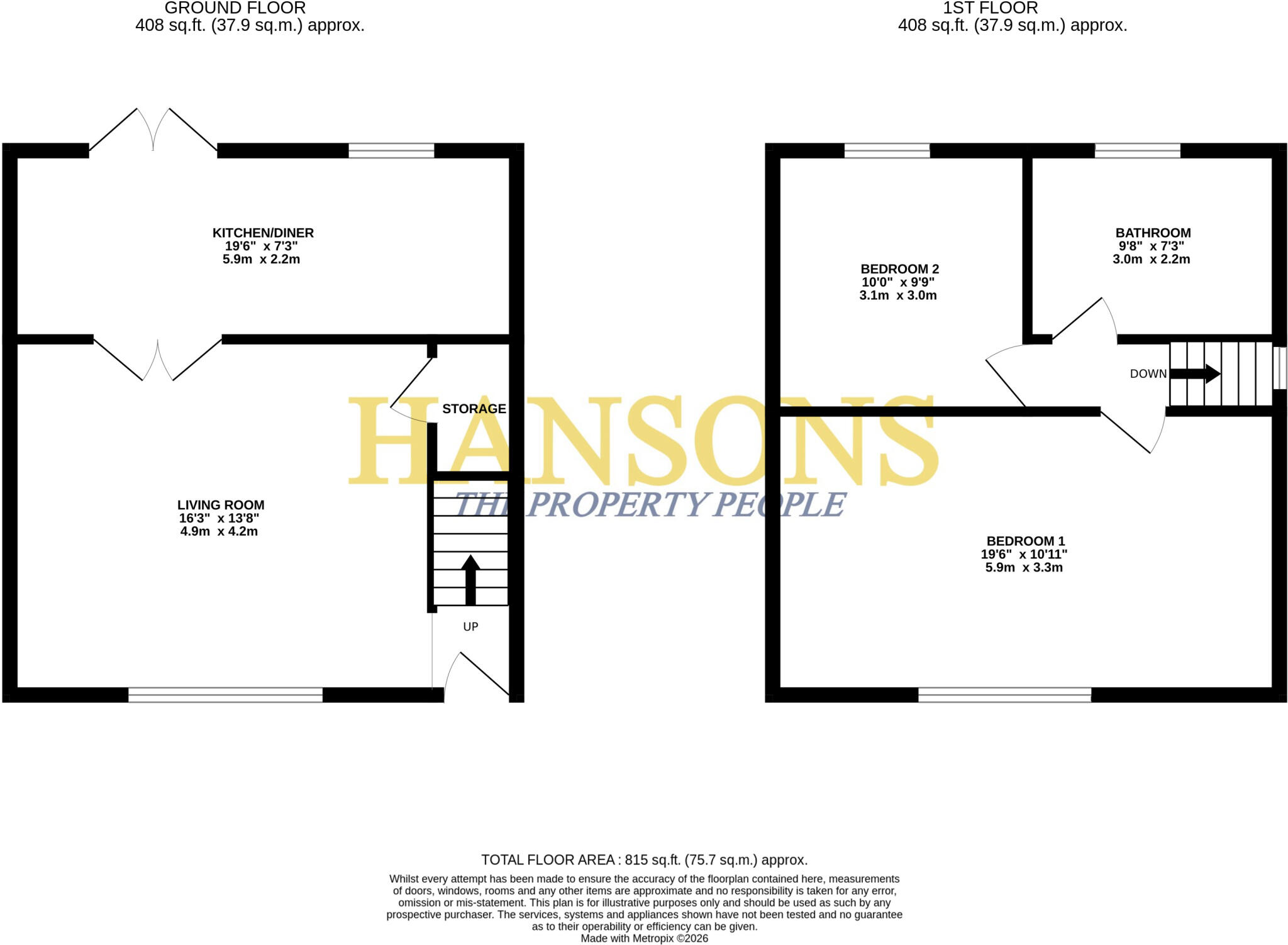 Oak Avenue, Todmorden floorplan
