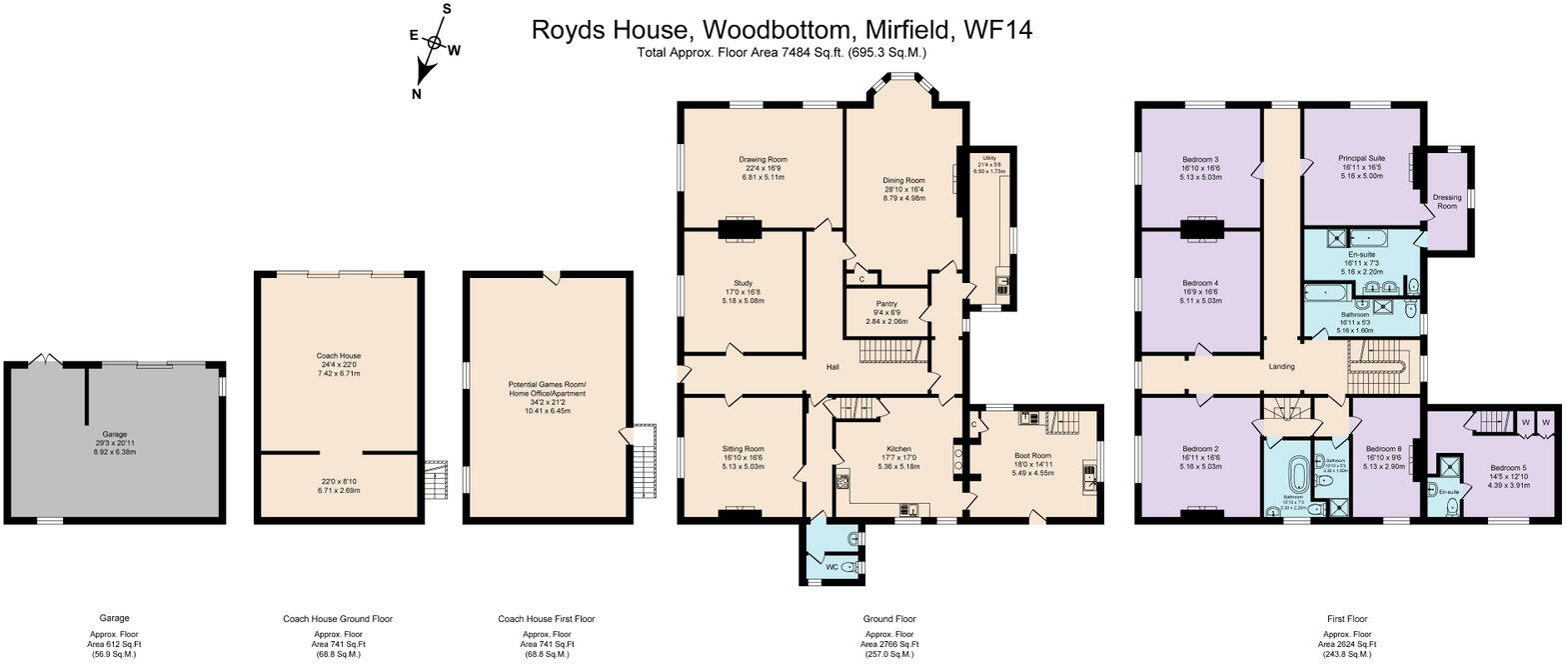 Royds House, Woodbottom, WF14 floorplan