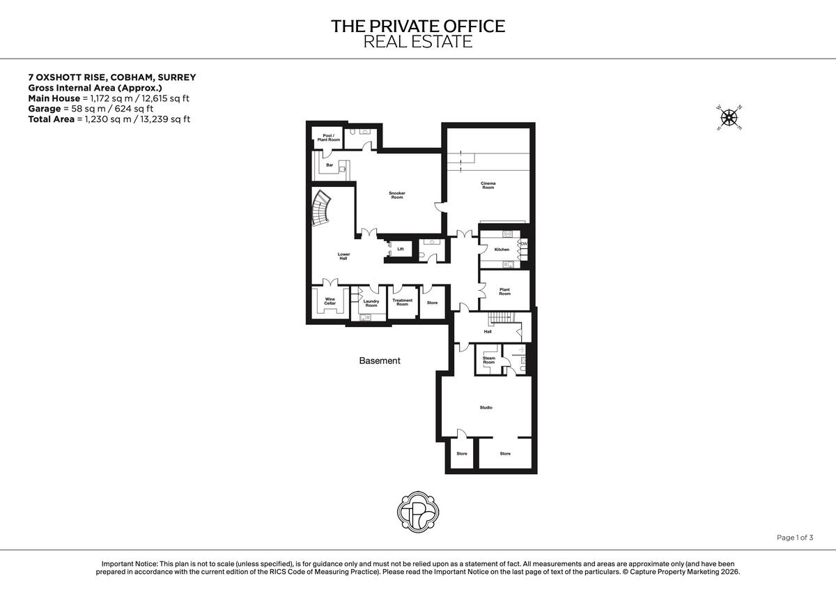 7 Oxshott Rise, Cobham KT11 2RW floorplan