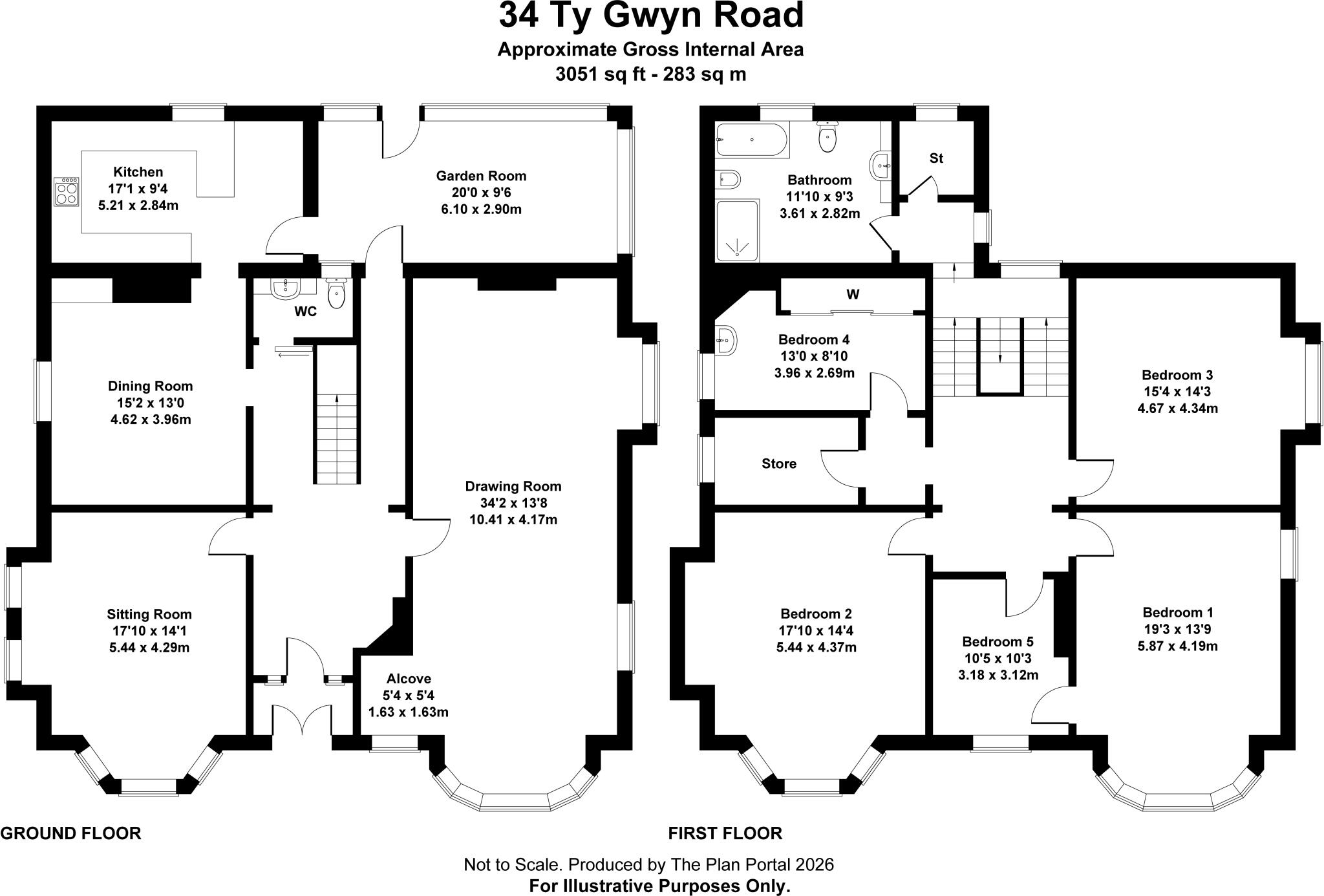 Ty Gwyn Road, Penylan, Cardiff, CF23 floorplan