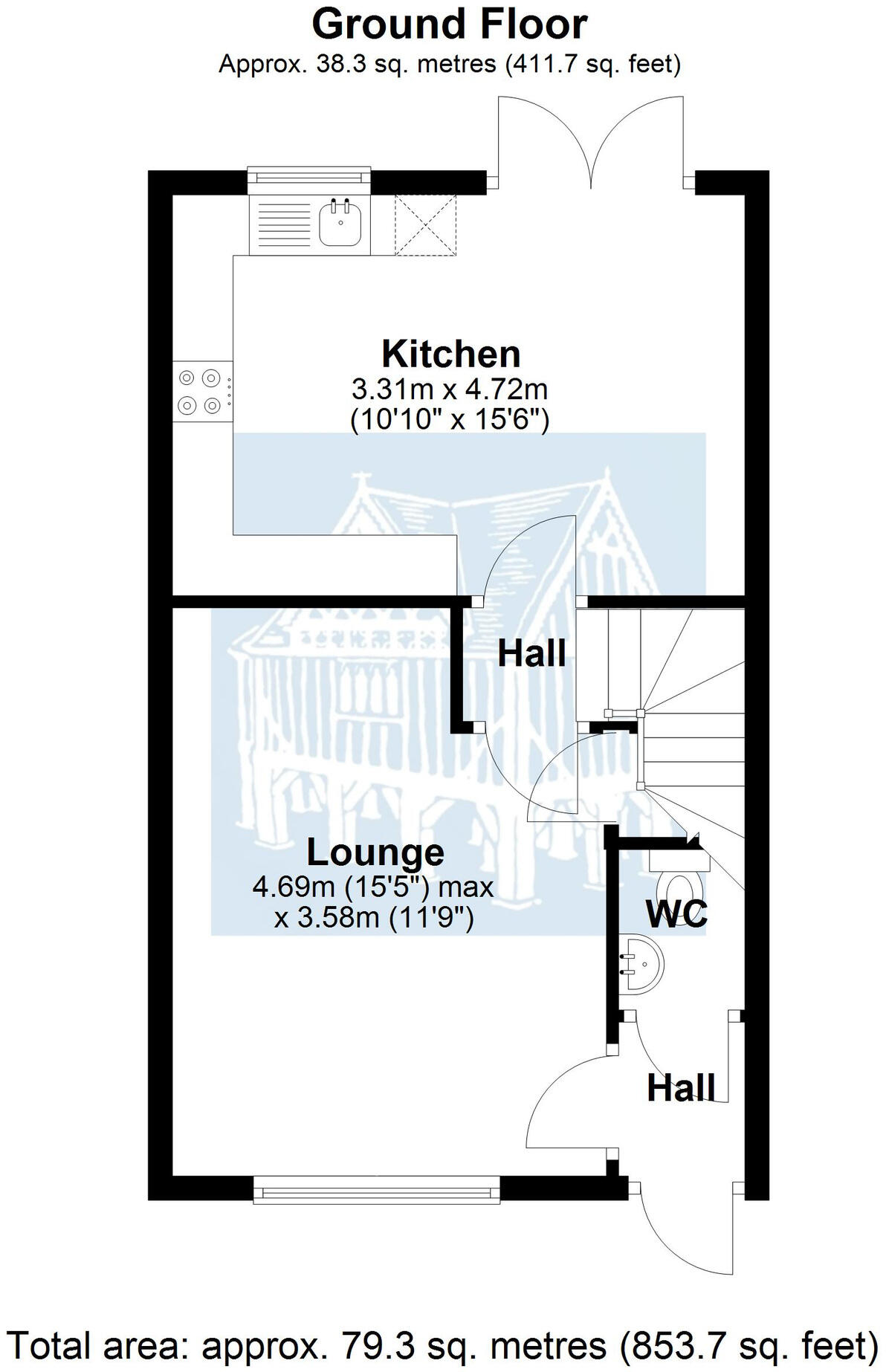 Kestrel Close, Newent floorplan