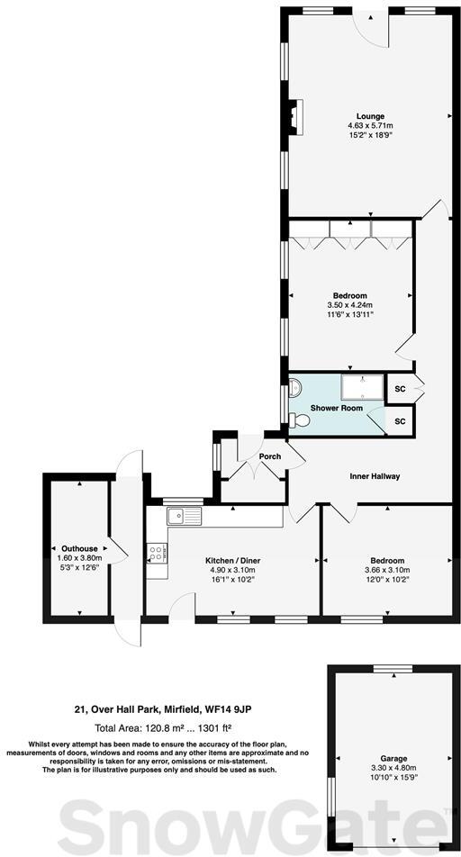 21 Overhall Park, Mirfield floorplan