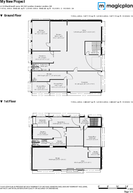 Ground and First Floor Sketch