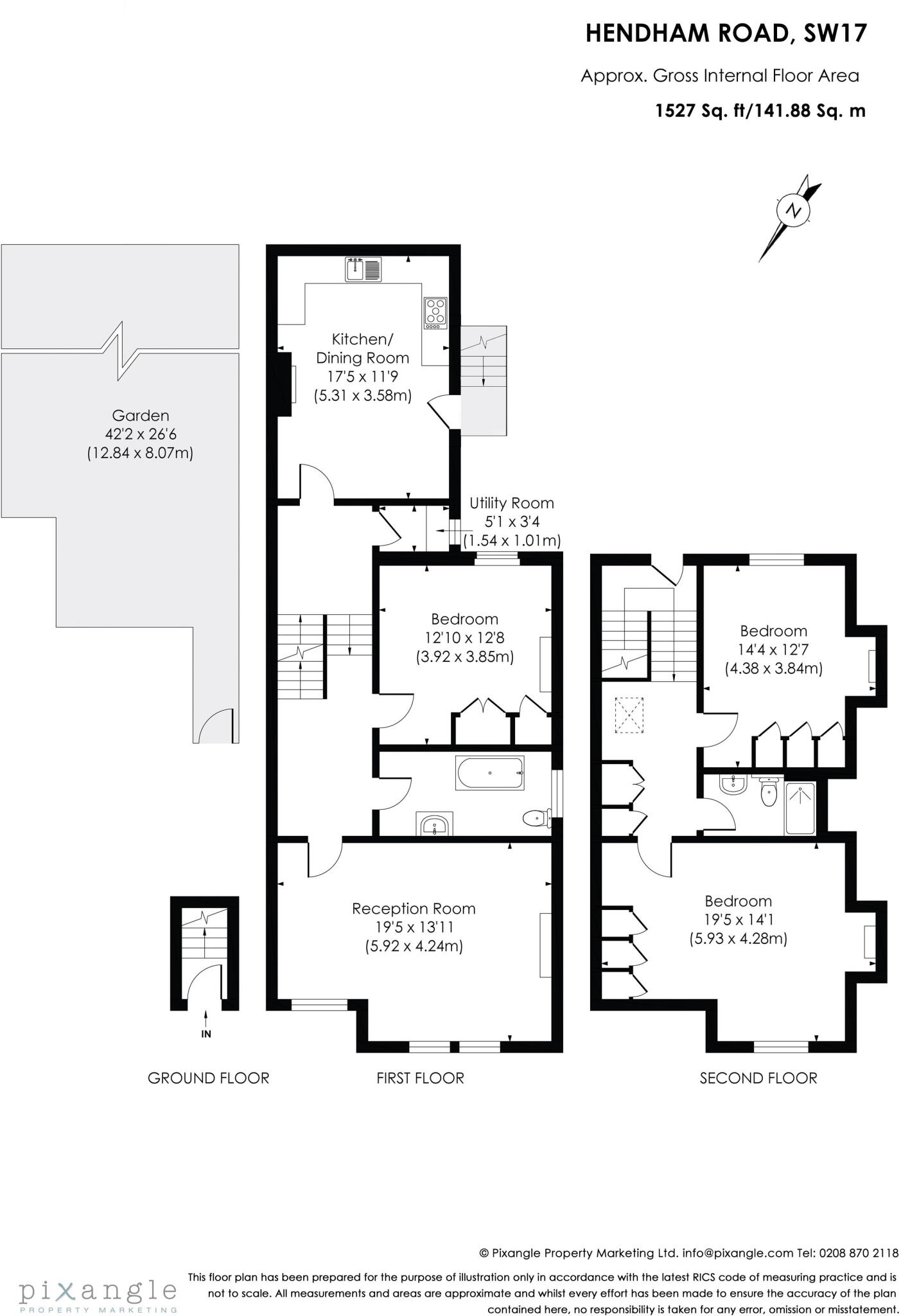 Hendham Road, London. SW17 7DQ floorplan