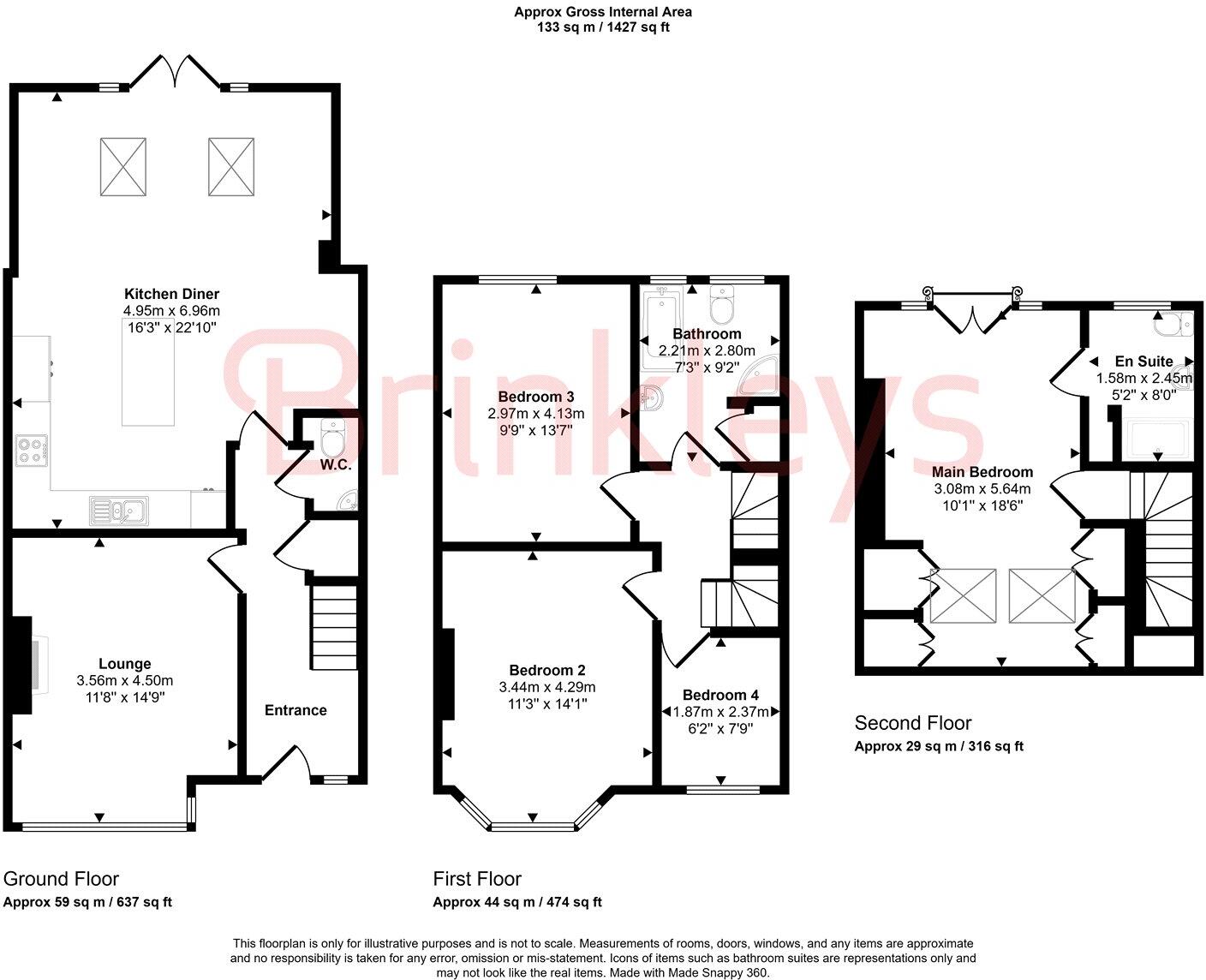 Lower Downs Road, Wimbledon, SW20 floorplan