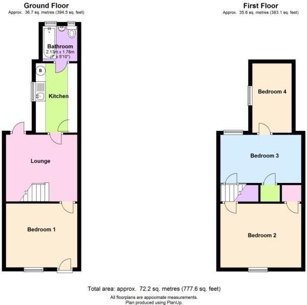 4 Bedroom Student Home - 66 St. Peters Place, City Centre floorplan