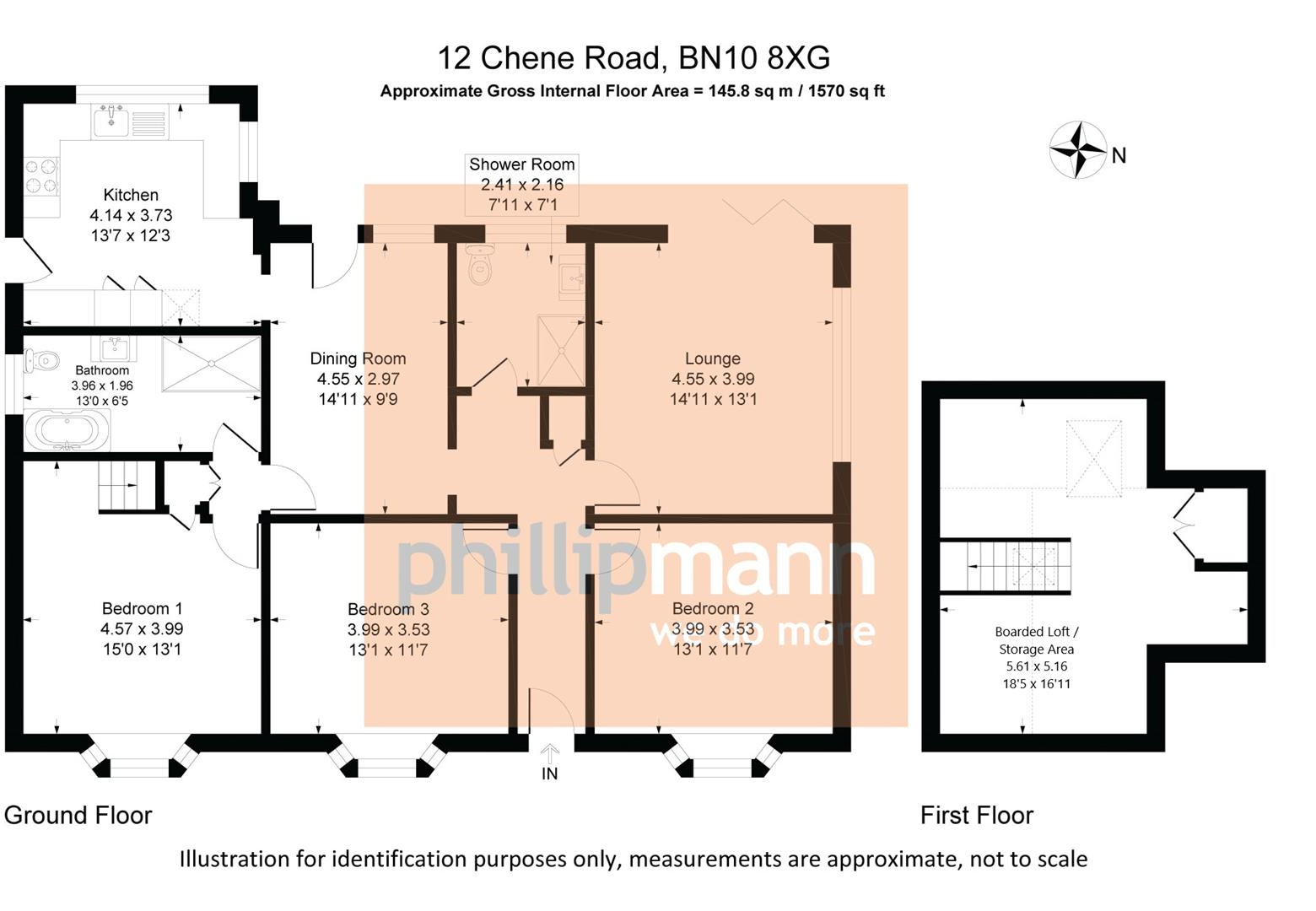 Chene Road, Peacehaven floorplan
