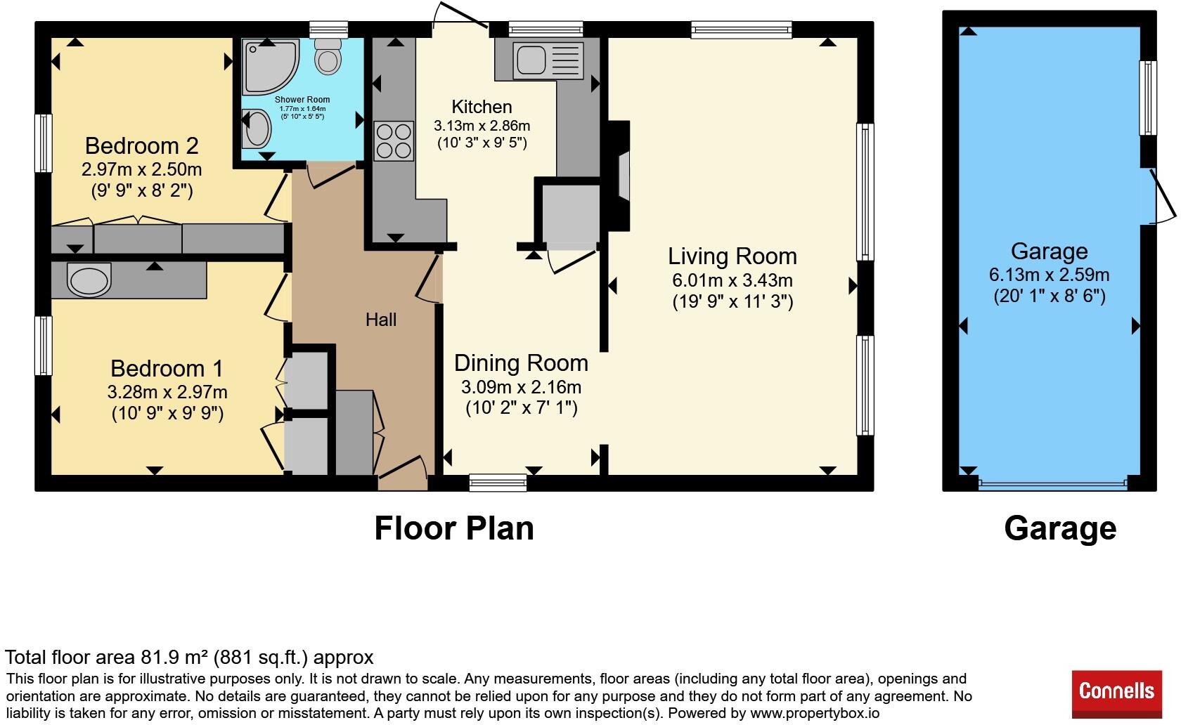 Oaklands Park, Crossways, Dorchester floorplan