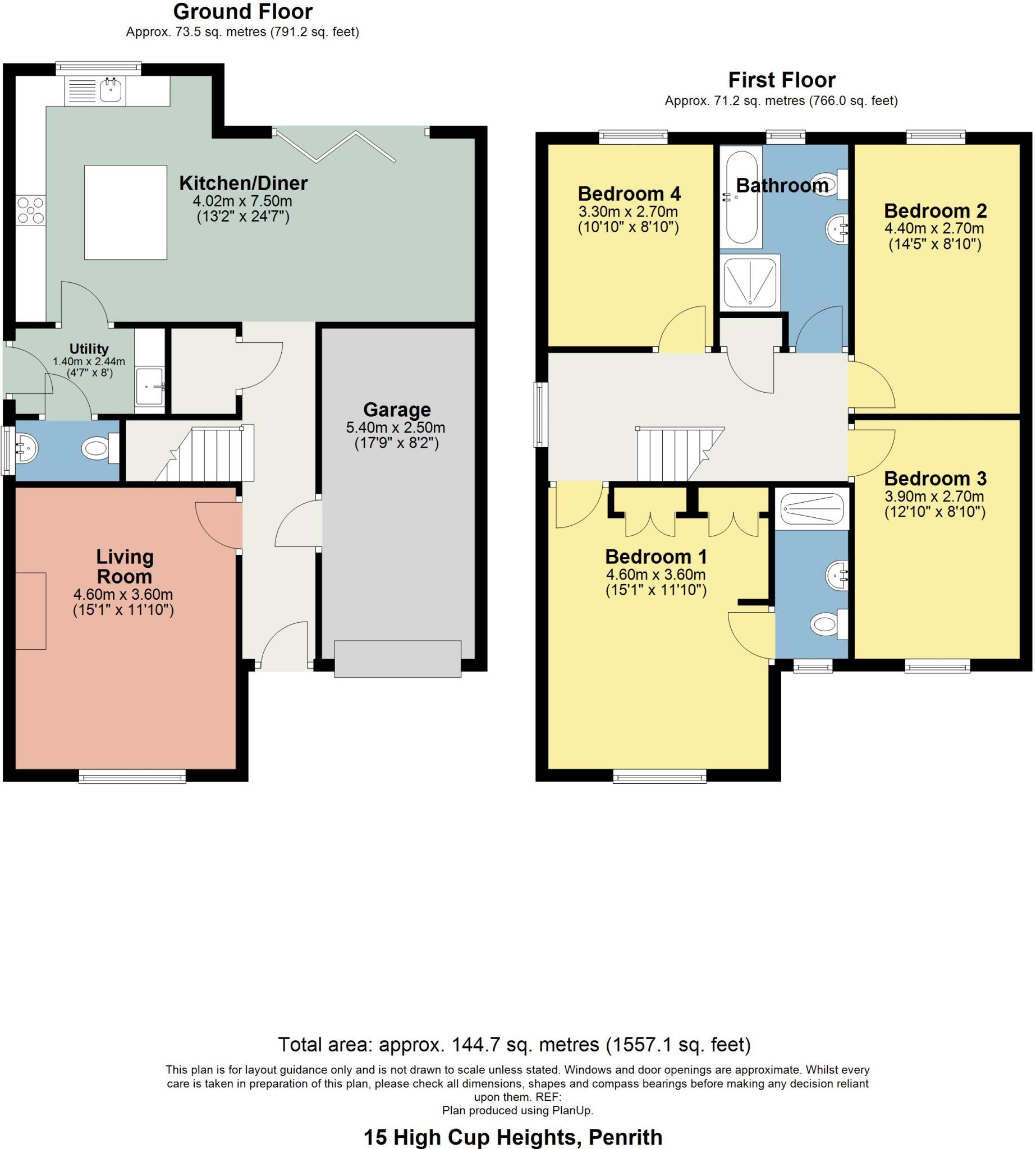 15 High Cup Heights, Carleton Village, Penrith floorplan