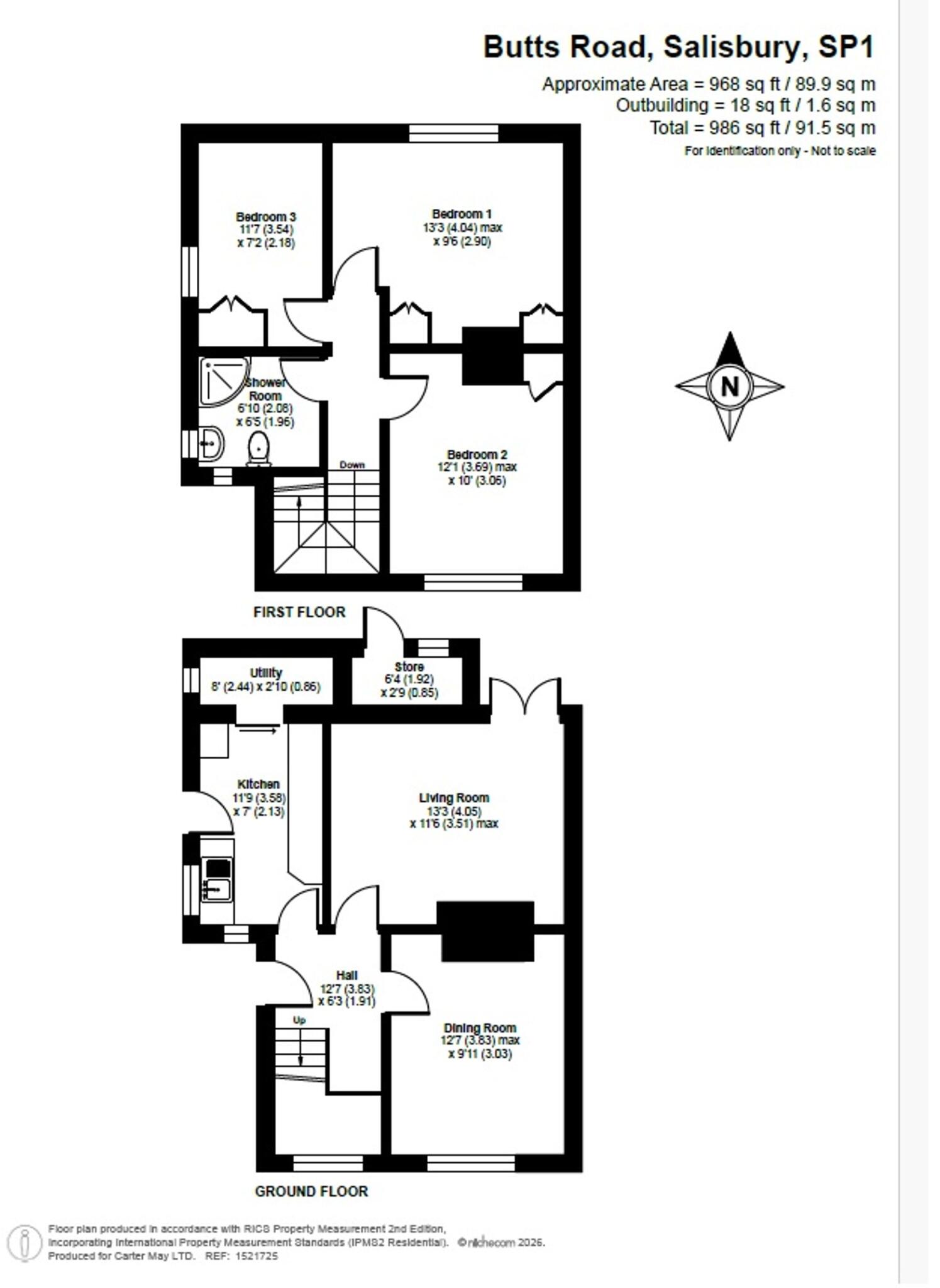 Butts Road, Salisbury, SP1 floorplan