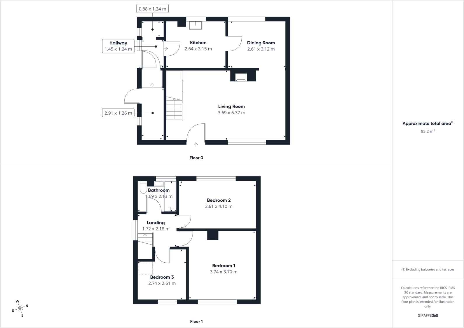 Pearl Road, Salterbeck, Workington, Cumbria, CA14 floorplan