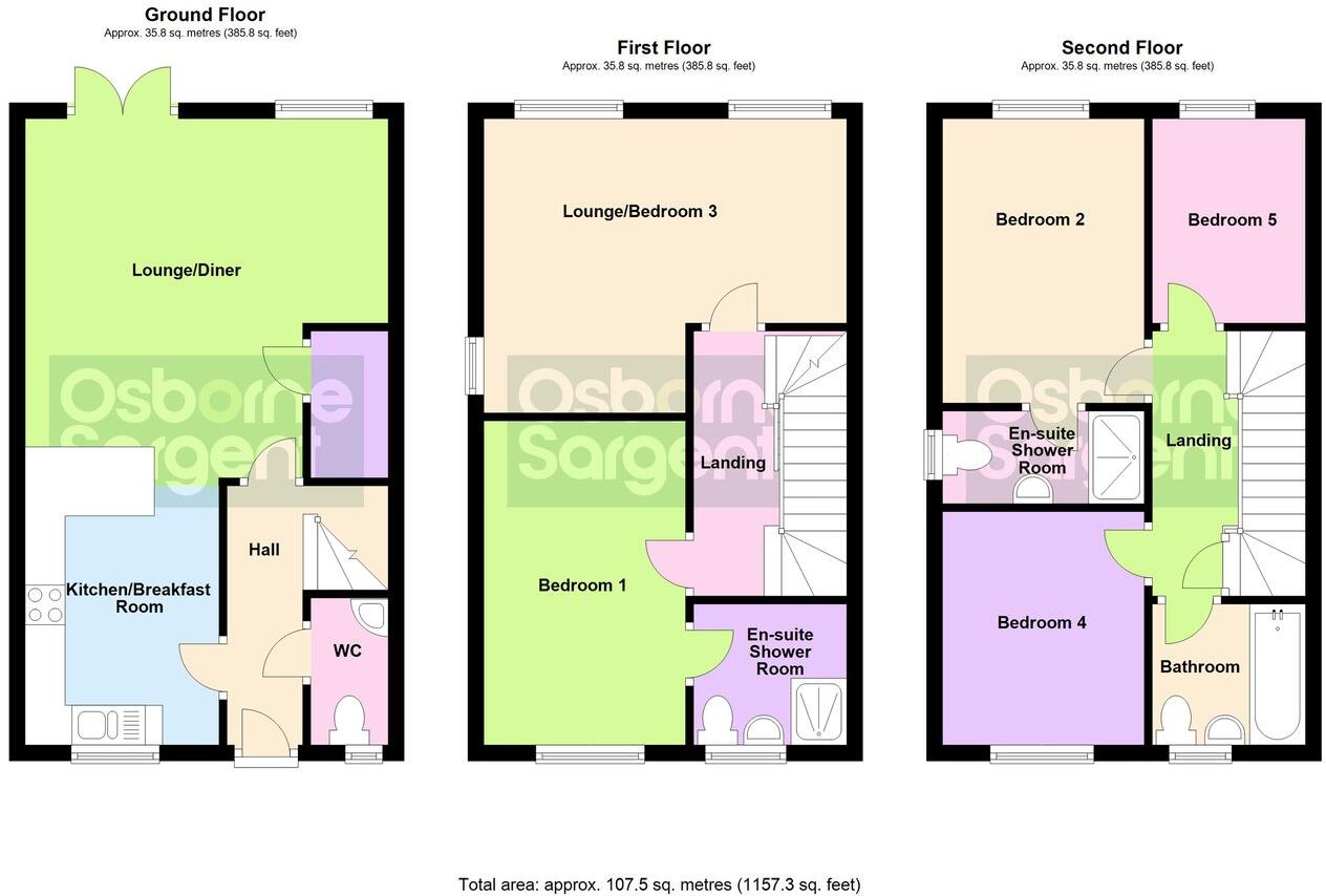 Farnborough Avenue, Rugby, CV22 floorplan