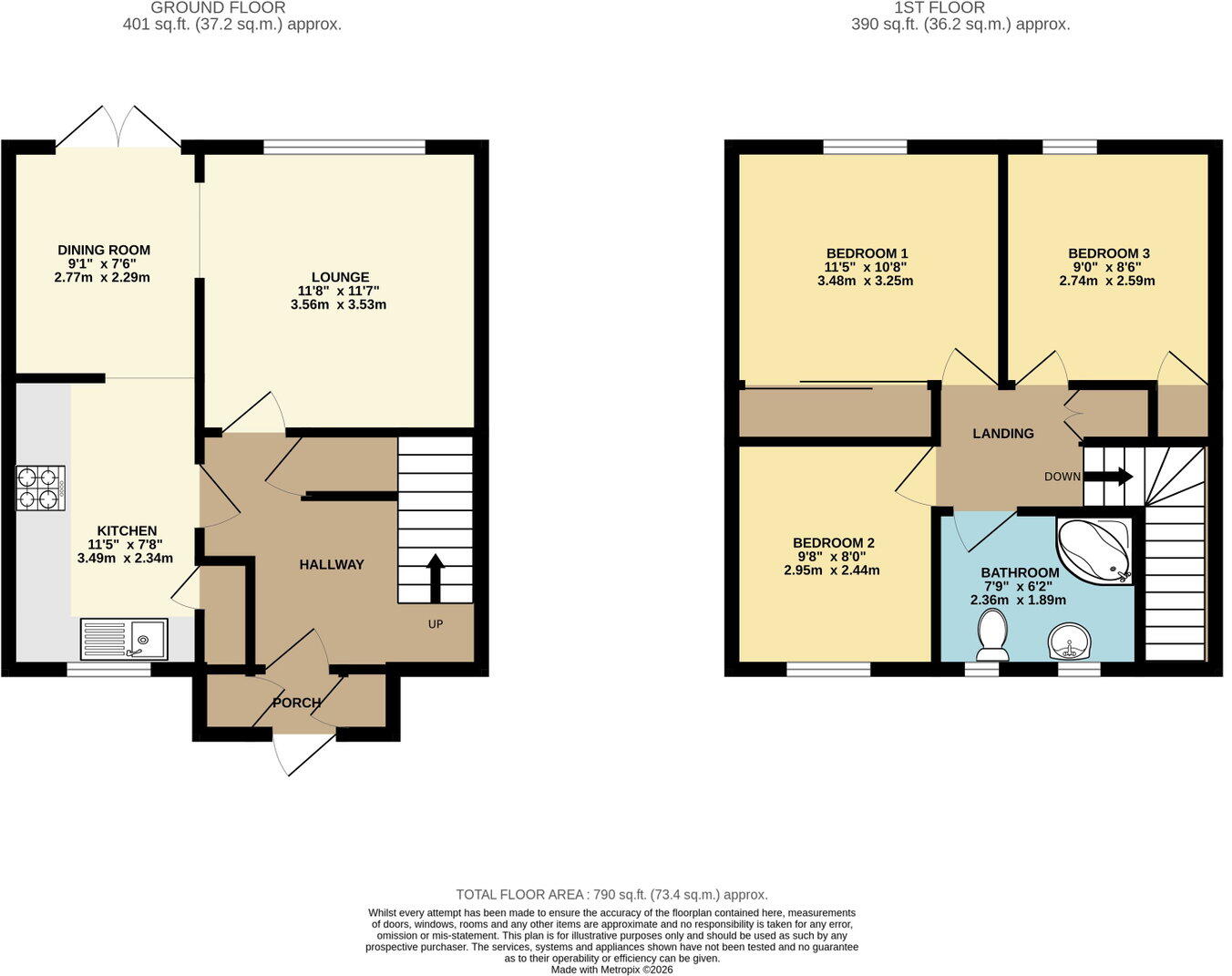 Wythburn Gardens, Estover, Plymouth, PL6 8TH floorplan