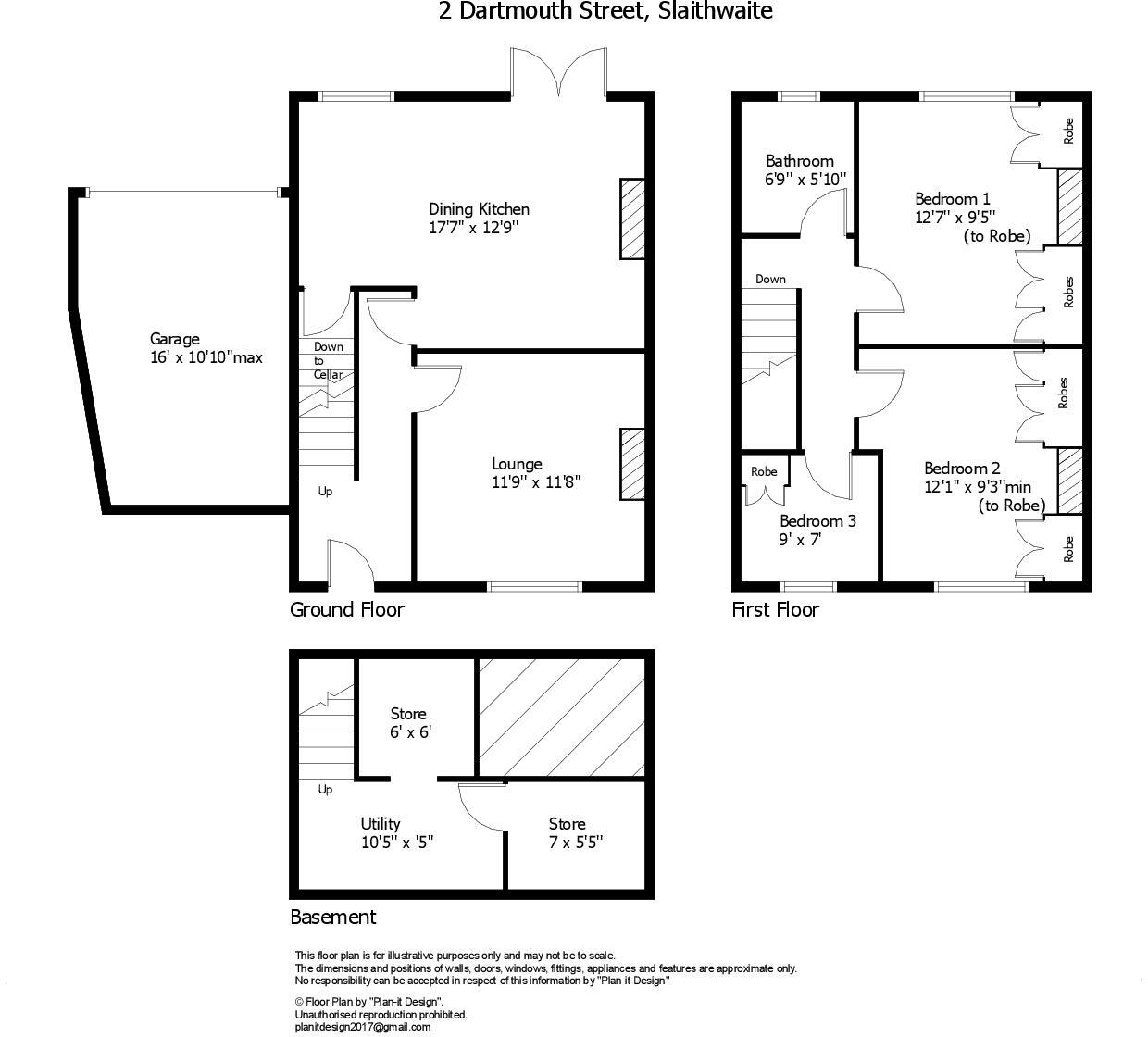 Dartmouth Street, Slaithwaite, Huddersfield, HD7 floorplan