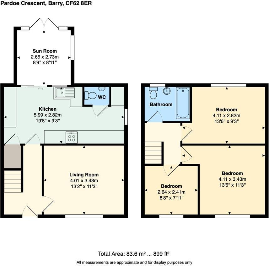 Pardoe Crescent, Barry floorplan