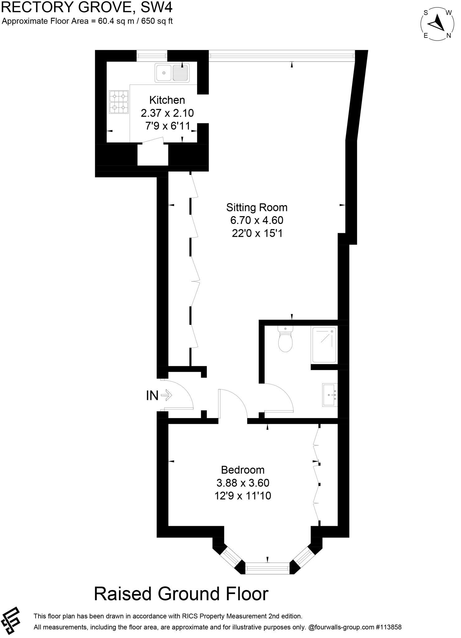 Rectory Grove, London, UK, SW4 floorplan