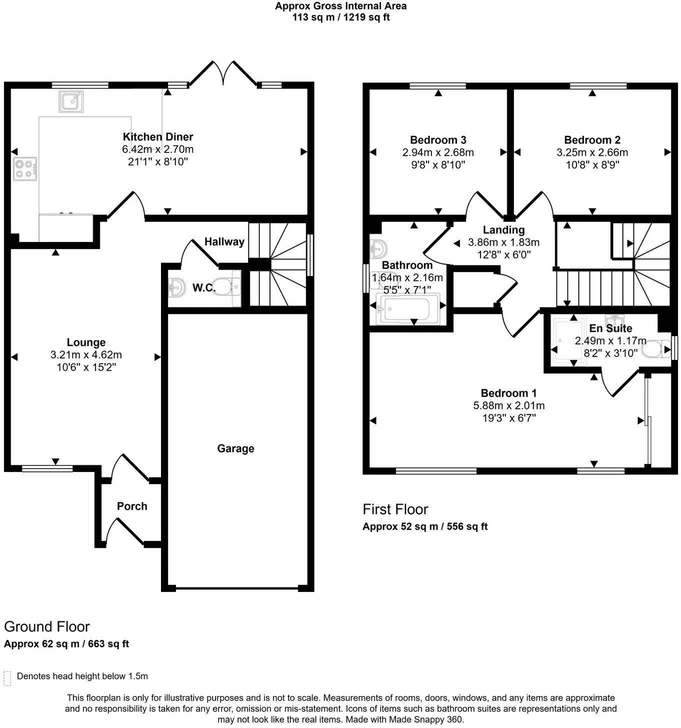 Ffordd Porthdy, Rhuddlan floorplan