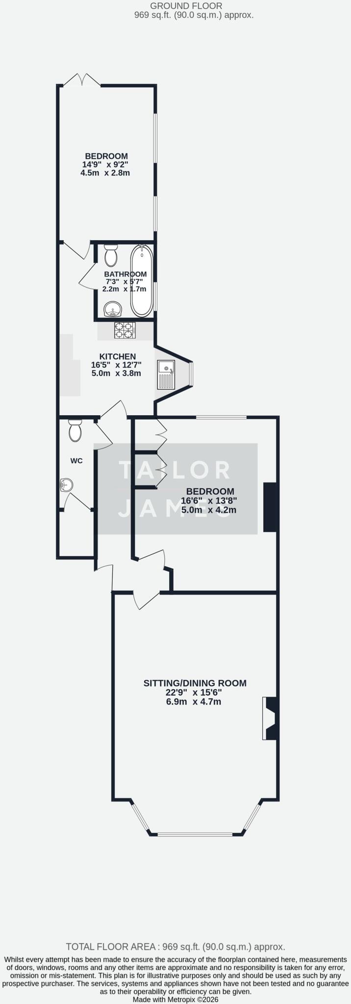 3 First Avenue, Hove, BN3 floorplan