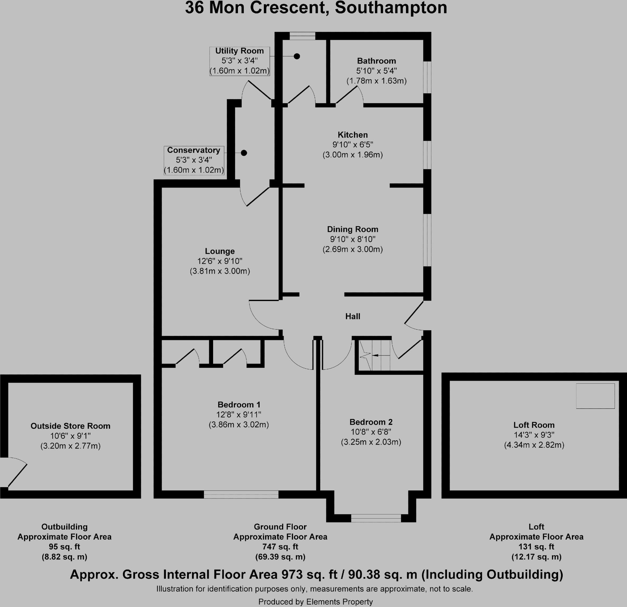 Mon Crescent, Bitterne, Southampton, SO18 floorplan