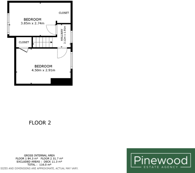 Moorcroft, New Brighton, Mold, CH7 floorplan